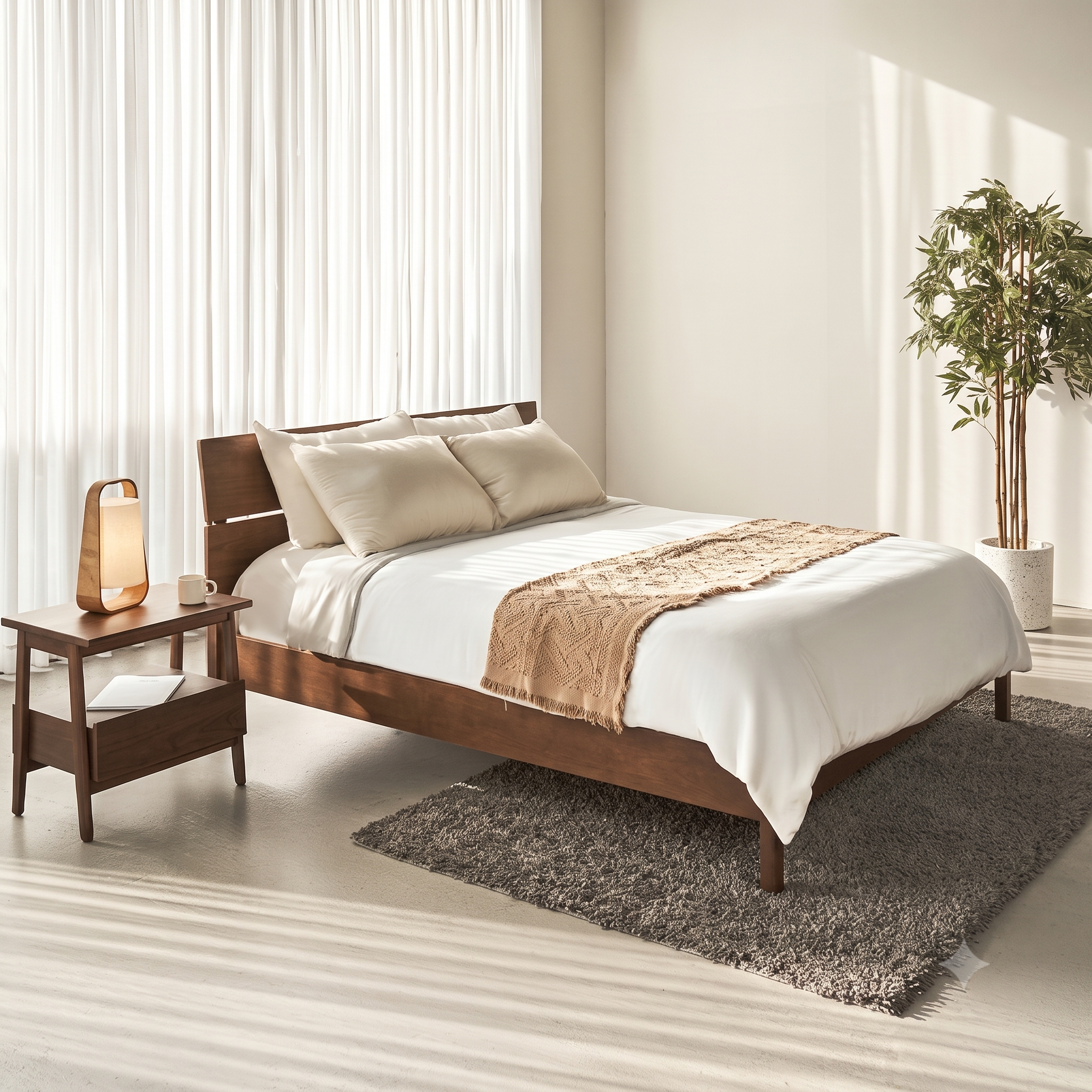 Giường Ngủ Gỗ MDF Mộc Tâm – 2 Hộc Kéo